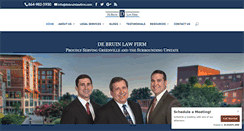 Desktop Screenshot of debruinlawfirm.com